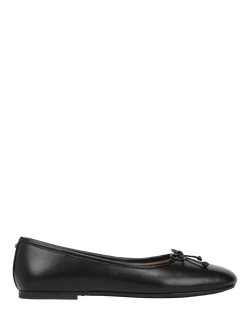 Sam Edelman Alie Leather Ballerina Pumps, Black