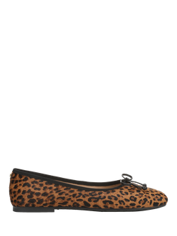 Sam Edelman Alie Leather Ballerina Pumps, Brown/Multi