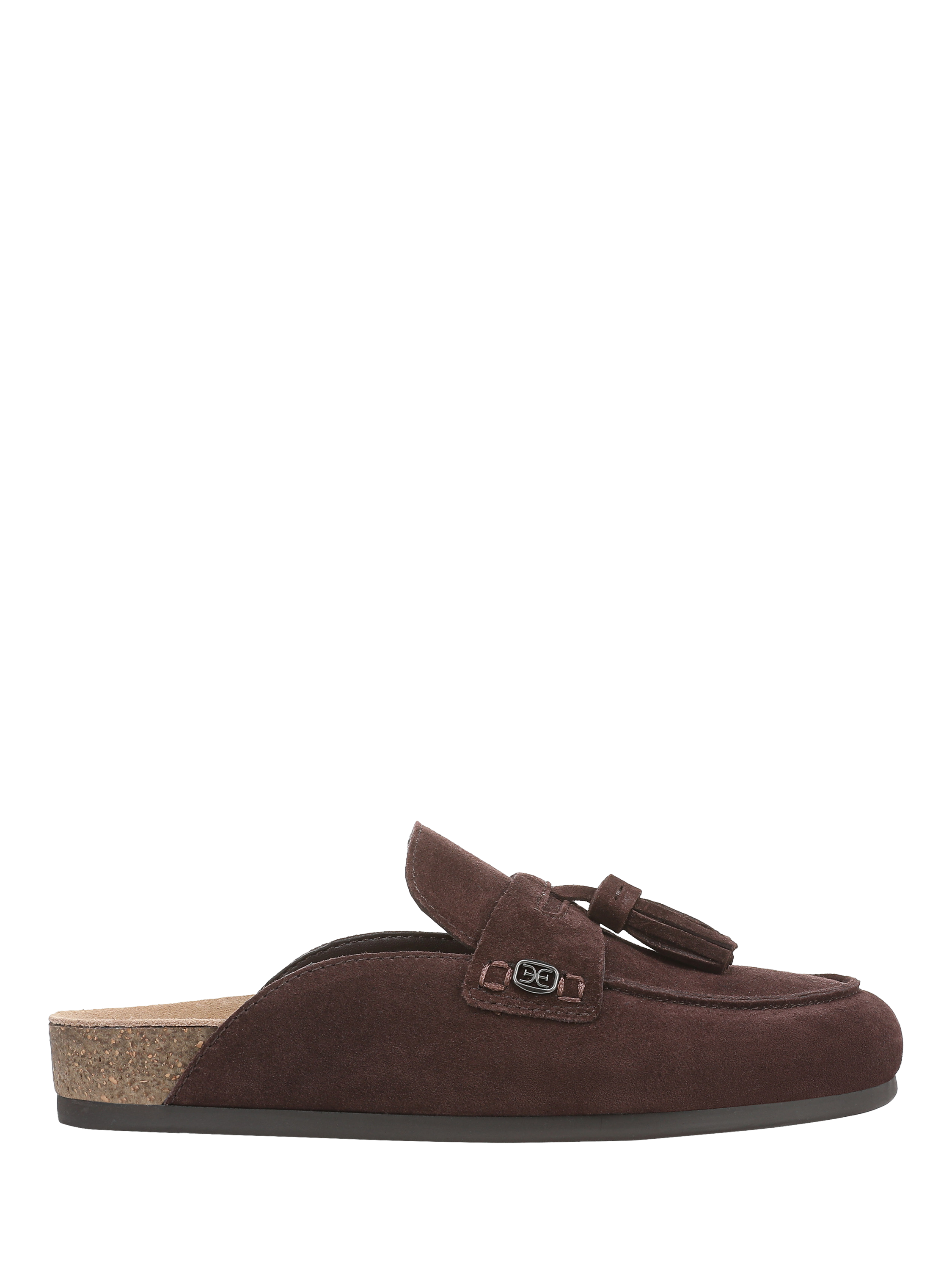 Product image 1 of 6, which shows Sam Edelman Astrid Suede Mule Loafers, Cafe Noir, 3