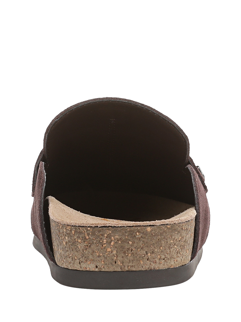 Product image 4 of 6, which shows Sam Edelman Astrid Suede Mule Loafers, Cafe Noir, 3