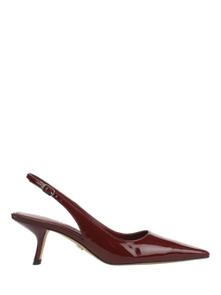 Sam Edelman Bianka Kitten Heel Slingback Court Shoes, French Merlot, French Merlot