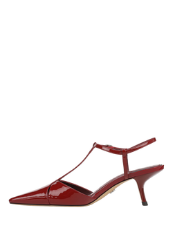 Sam Edelman Briella kitten Heel Court Shoes - view 2, Deep Scarlet