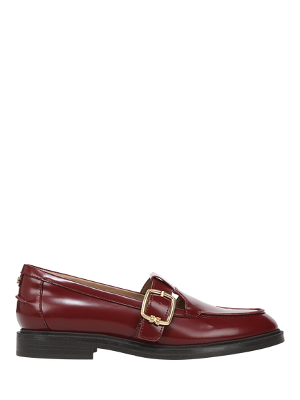 Sam Edelman Elaina Leather Mary Jane Loafers, French Merlot