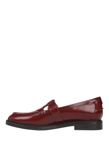 Sam Edelman Elaina Leather Mary Jane Loafers - view 2, French Merlot