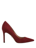 Sam Edelman Hazel Leather Stiletto Heel Court Shoes, French Merlot