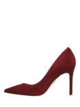 Sam Edelman Hazel Leather Stiletto Heel Court Shoes, French Merlot