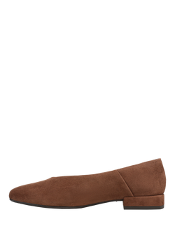 Sam Edelman Kasey Square Toe Ballerina Pumps - view 2, Dark Terra Toffee