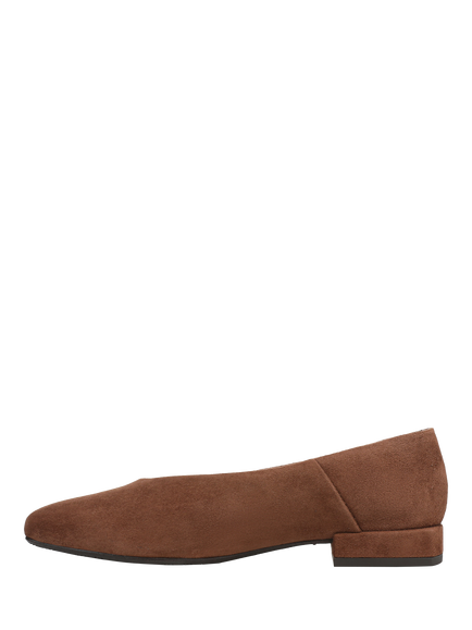 Sam Edelman Kasey Square Toe Ballerina Pumps - view 2, Dark Terra Toffee