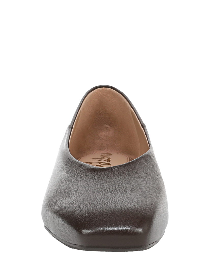 Product image 4 of 6, which shows Sam Edelman Kasey Square Toe Ballerina Pumps, Cafe Noir, 3