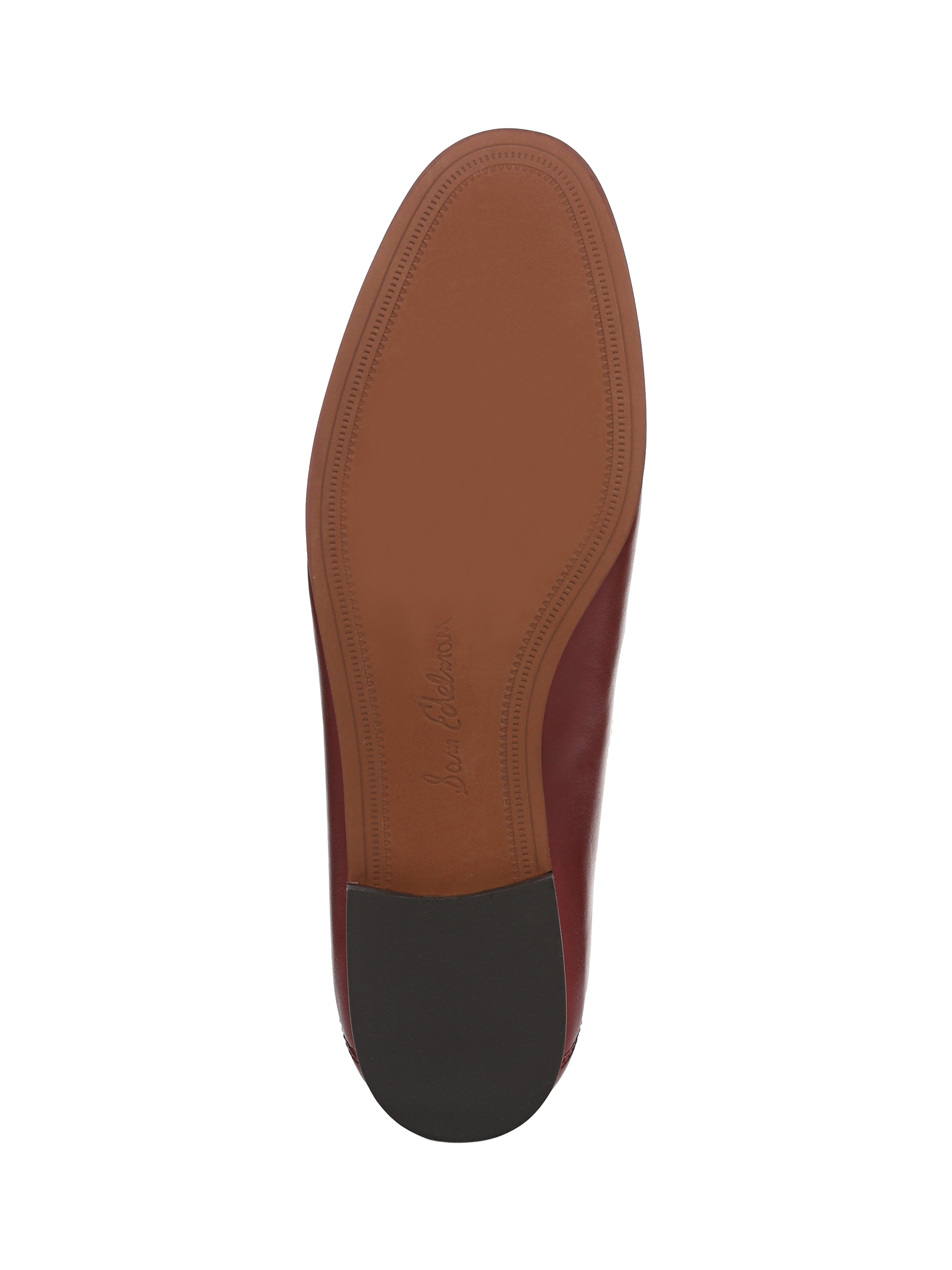 Product image 6 of 6, which shows Sam Edelman Loraine Leather Loafers, French Merlot, 3