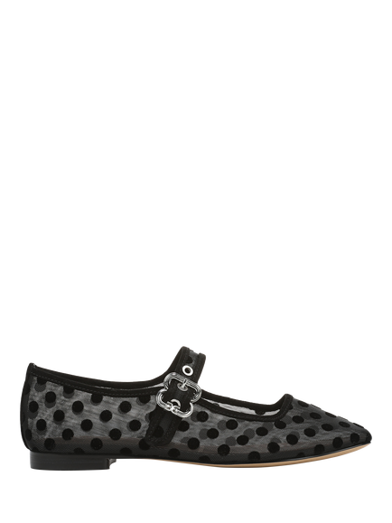 Sam Edelman Michaela Mesh 2 Mary Jane Ballerina Pumps, Black, Black