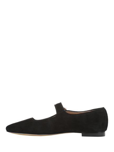 Sam Edelman Michaela Mary Jane Suede Ballerina Pumps - view 2, Black