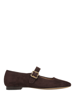 Sam Edelman Michaela Mary Jane Suede Ballerina Pumps, Cafe Noir