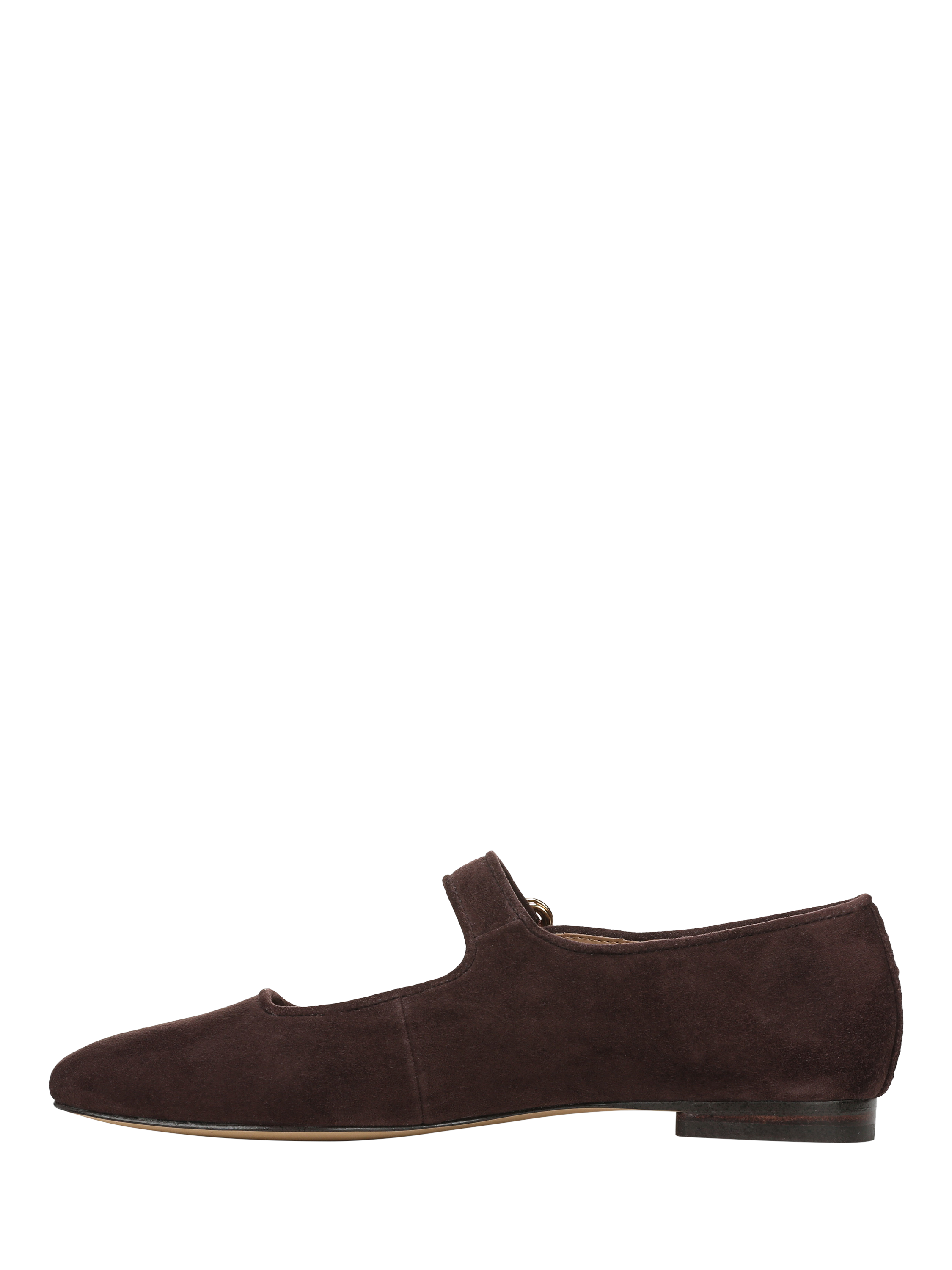 Product image 2 of 6, which shows Sam Edelman Michaela Mary Jane Ballerina Pumps, Cafe Noir, 3