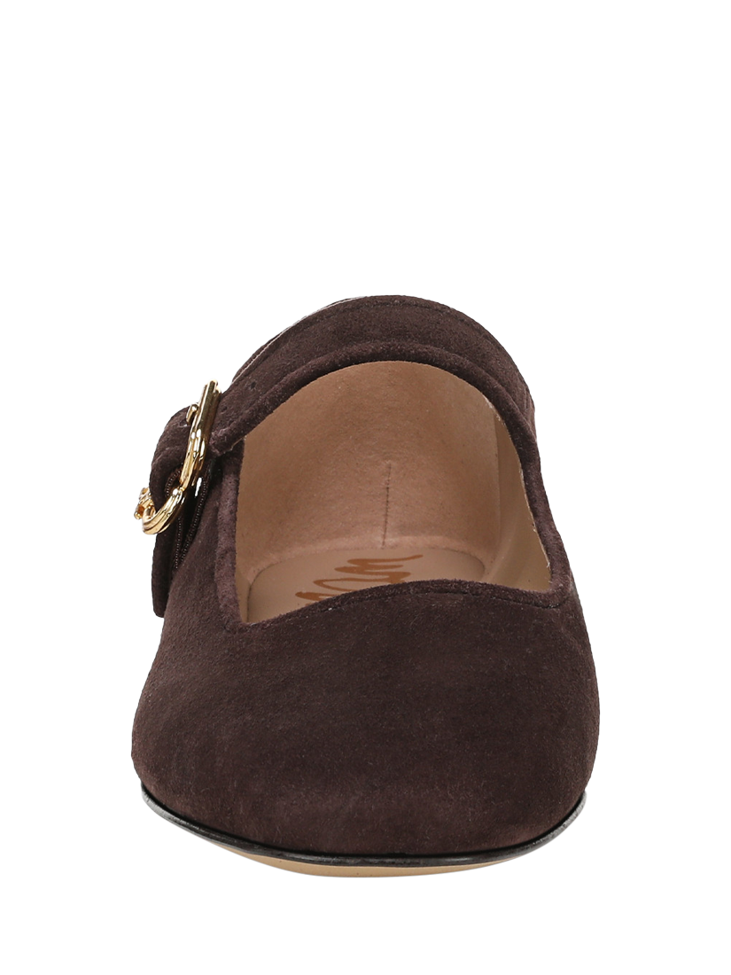 Product image 3 of 6, which shows Sam Edelman Michaela Mary Jane Ballerina Pumps, Cafe Noir, 3