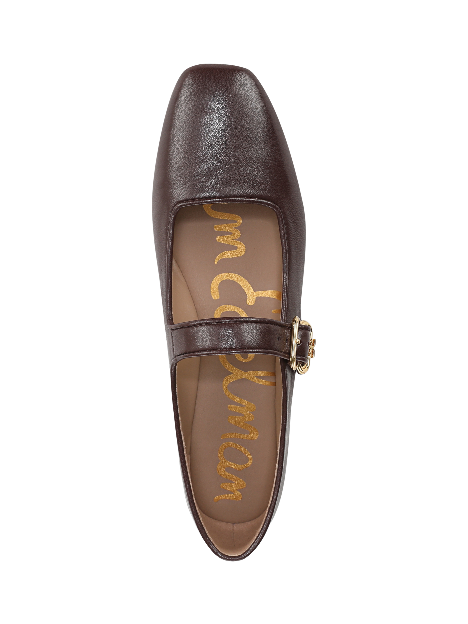 Product image 4 of 6, which shows Sam Edelman Michaela Leather Mary Janes, Spiced Pecan, 3