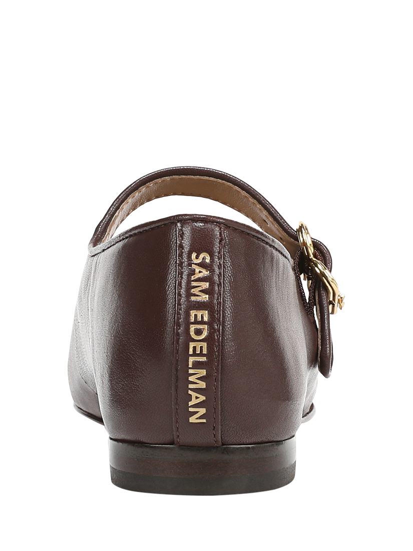 Product image 5 of 6, which shows Sam Edelman Michaela Leather Mary Janes, Spiced Pecan, 3