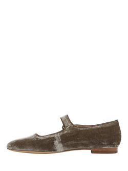 Sam Edelman Michaela Mary Jane Ballerina Pumps, Dark Silver Sage - view 2, Dark Silver Sage