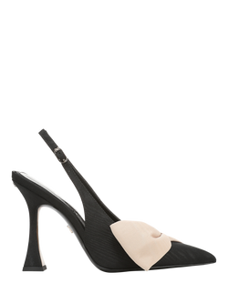 Sam Edelman Onia Slingback Court Shoes, Black/Sand, Black/Sand