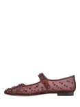 Sam Edelman Michaela Shine Mary Jane Ballerina Pumps, French Merlot