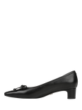 Sam Edelman Rinda Leather Block Heel Court Shoes, Black