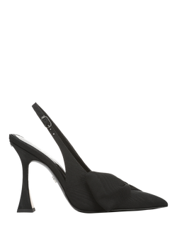 Sam Edelman Onia Bow Detail Slingback Court Shoes, Black, Black