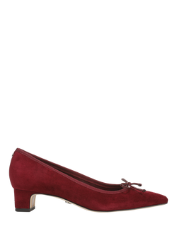Sam Edelman Rinda Kitten Heel Court Shoes, French Merlot
