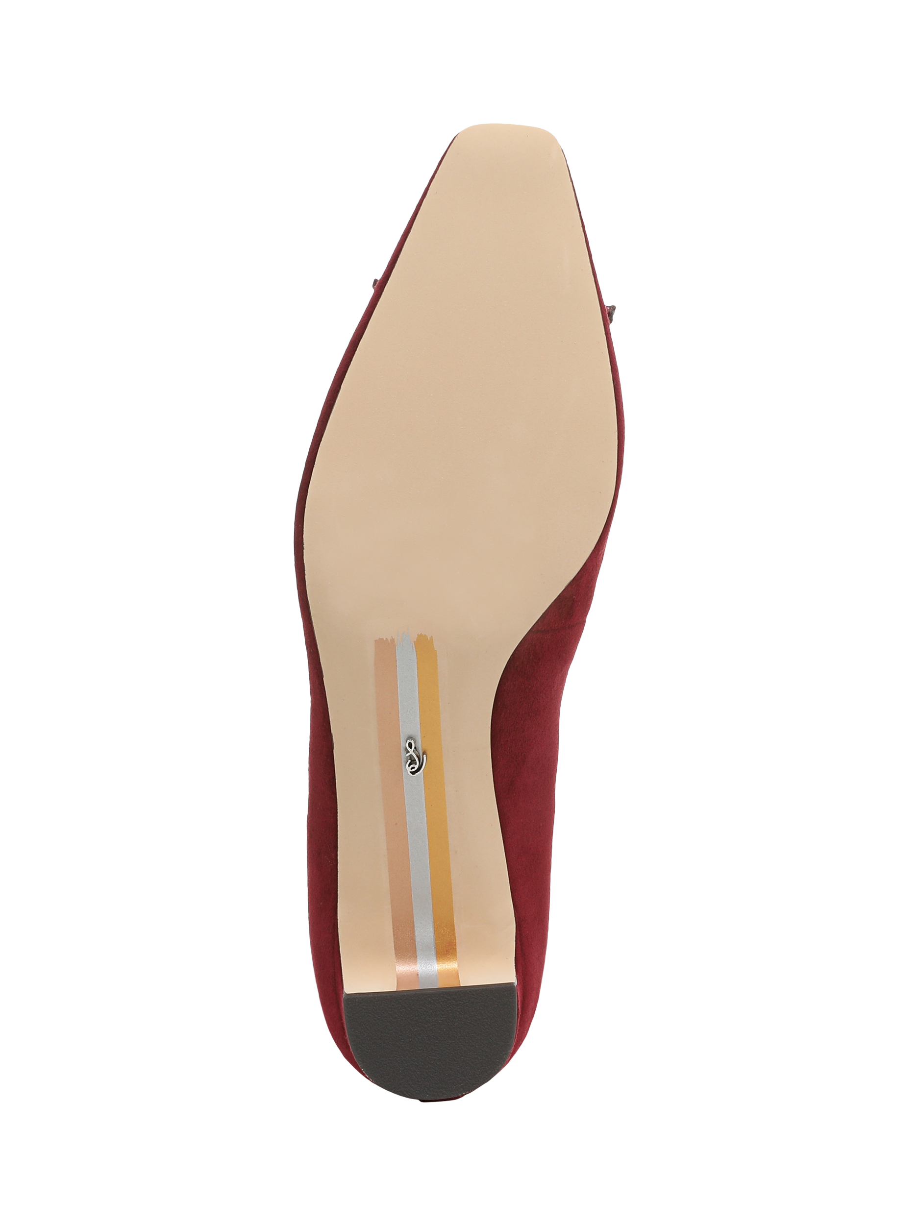 Product image 6 of 6, which shows Sam Edelman RInda Kitten Heel Court Shoes, French Merlot, 3