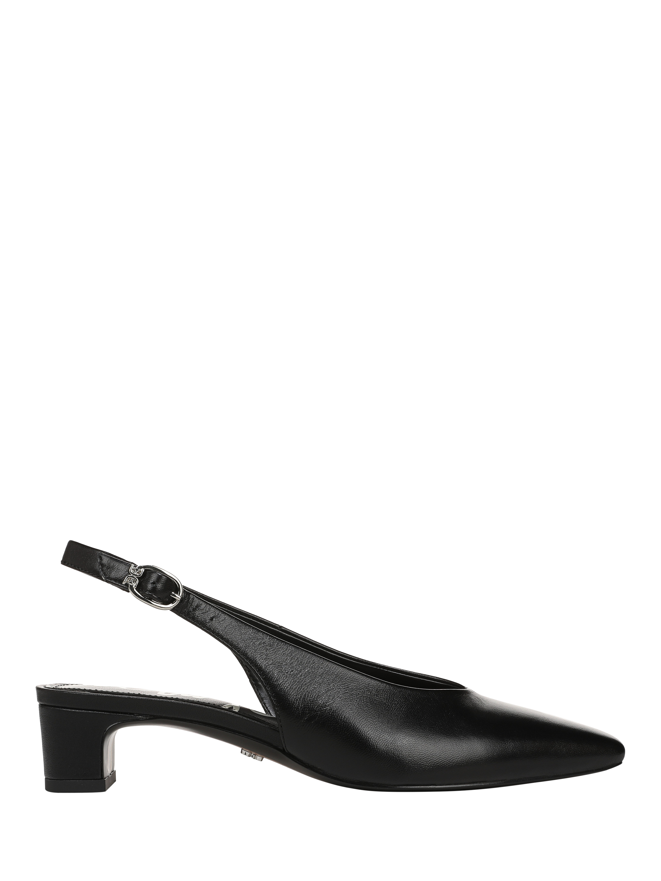 Product image 1 of 6, which shows Sam Edelman Ronnie Block Heel Slingback Court Shoes, Black, 3