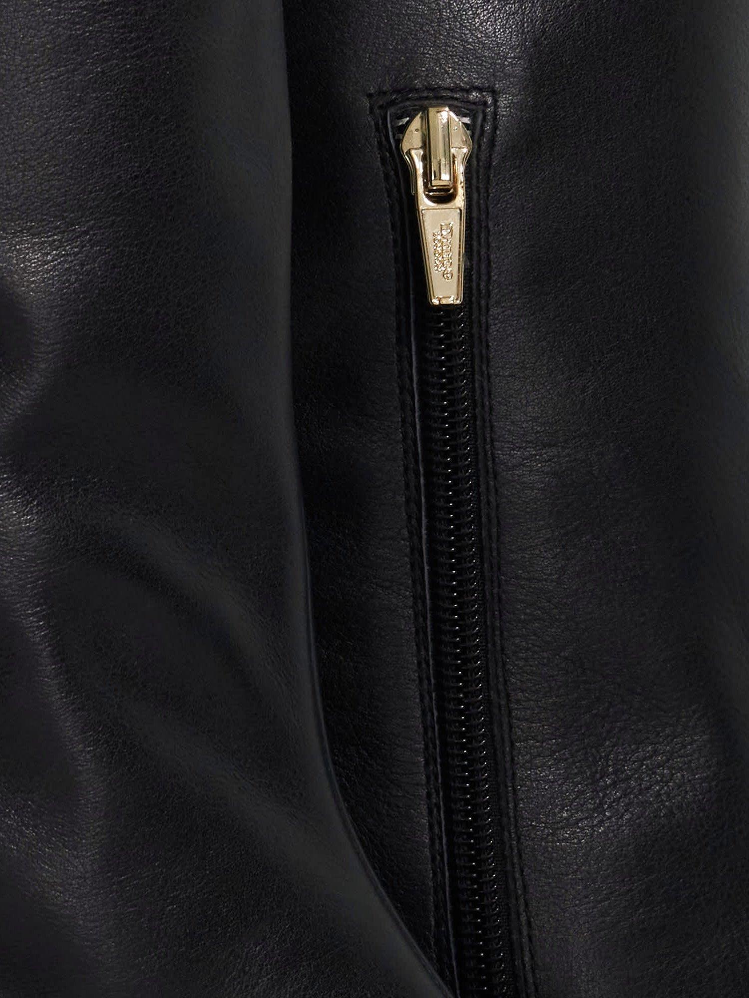 Product image 5 of 5, which shows Dune London Selinni Leather Calf Boots, Black, EU36