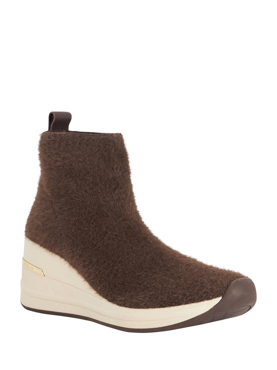 Product image 4 of 6, which shows Dune London Envisioned Wedge Trainers, Brown, EU36