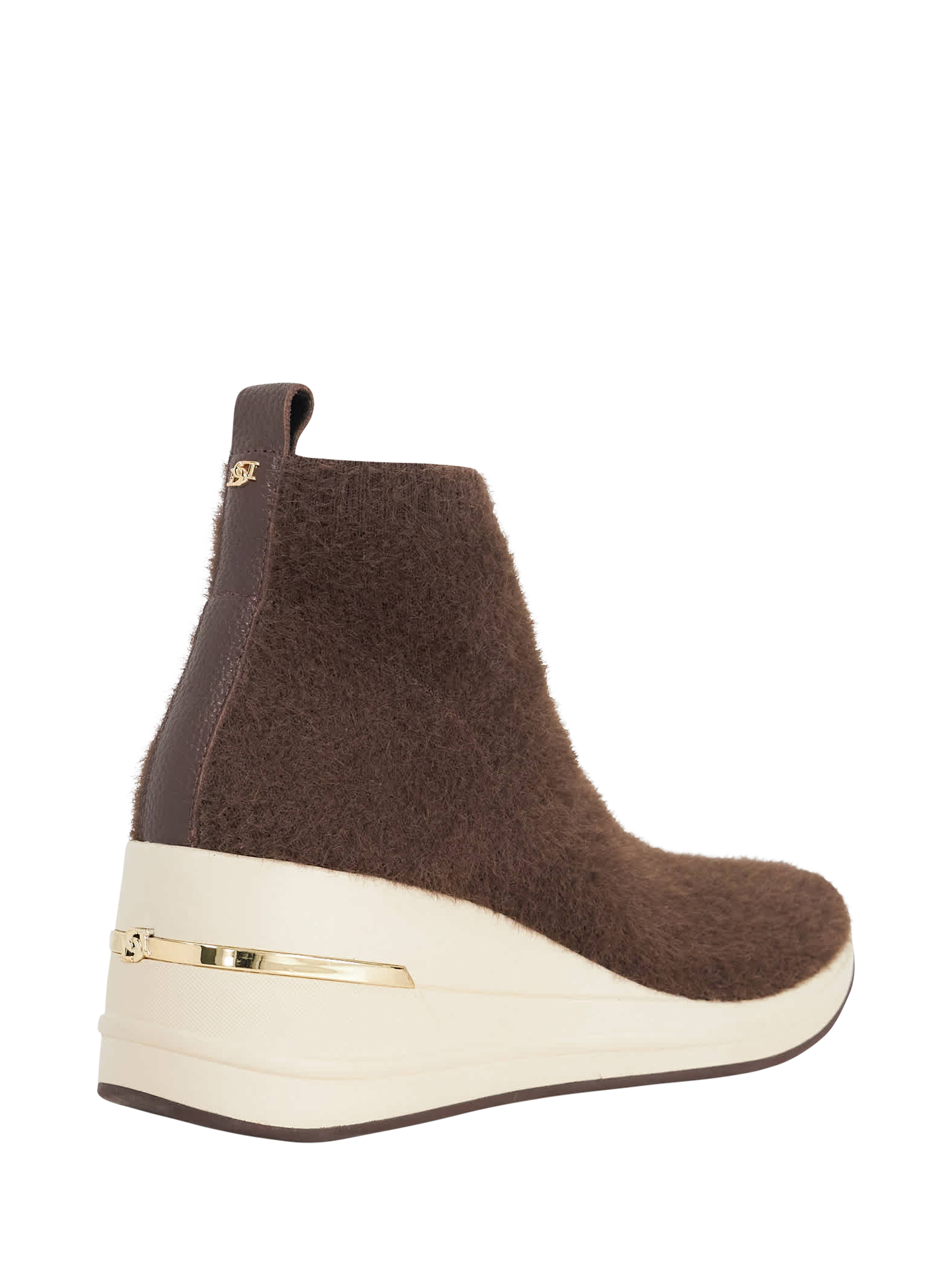 Product image 5 of 6, which shows Dune London Envisioned Wedge Trainers, Brown, EU36