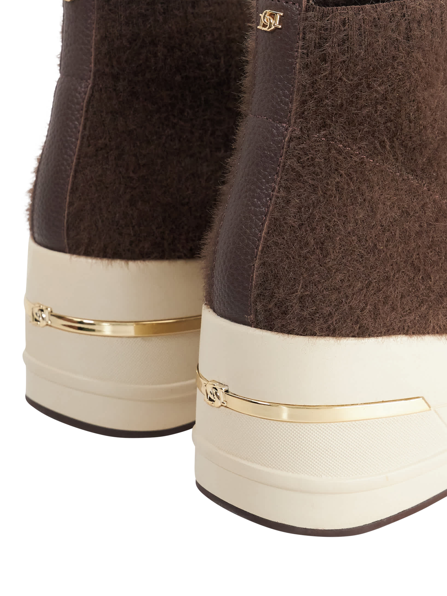 Product image 6 of 6, which shows Dune London Envisioned Wedge Trainers, Brown, EU36