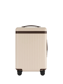 Carl Friedrik The Carry-On 4-Wheel 55cm Cabin Case, 38.5L, Sand/Chocolate