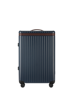 Carl Friedrik The Check-In 4-Wheel 67cm Medium Suitcase, 69L, Navy/Hackett, Navy/Hackett