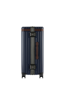 Carl Friedrik The Check-In 4-Wheel 67cm Medium Suitcase, 69L, Navy/Hackett - view 2, Navy/Hackett