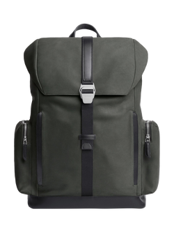 Carl Friedrik Traverse Leather Backpack, 27L, Charcoal, Charcoal