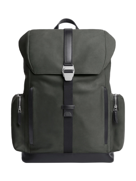 Carl Friedrik Traverse Leather Backpack, 27L, Charcoal, Charcoal