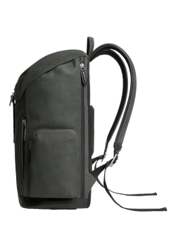 Carl Friedrik Traverse Leather Backpack, 27L, Charcoal - view 2, Charcoal