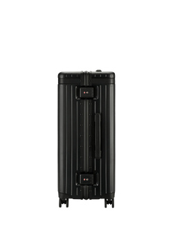 Carl Friedrik The Check-In 4-Wheel 67cm Medium Suitcase, 69L, Navy/Hackett - view 2, Black