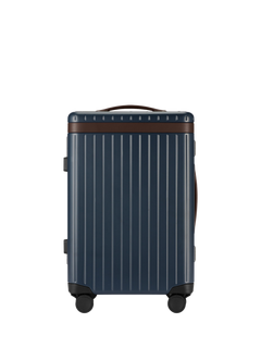 Carl Friedrik The Carry-On 4-Wheel 56cm Cabin Case, 40L, Navy/Hackett