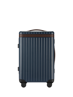 Carl Friedrik The Carry-On 4-Wheel 56cm Cabin Case, 40L, Navy/Hackett