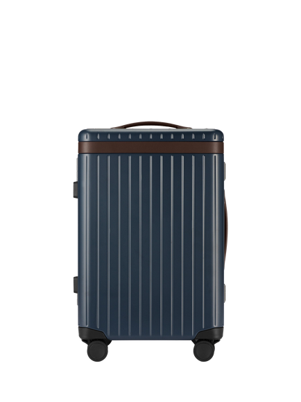 Carl Friedrik The Carry-On 4-Wheel 56cm Cabin Case, 40L, Navy/Hackett