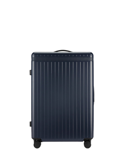 Carl Friedrik The Check-In 4-Wheel 79cm Large Suitcase, 91L, Navy