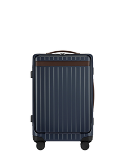 Carl Friedrik The Carry-On X 4-Wheel 56cm Cabin Case, 43L, Navy/Hackett