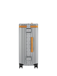 Carl Friedrik The Check-In 4-Wheel 67cm Medium Suitcase, 69L, Arctic Grey/Tan
