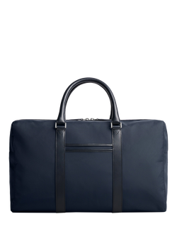 Carl Friedrik Compact Weekender Nylon Holdall Bag, 35L, Navy, Navy