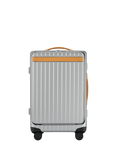 Carl Friedrik The Carry-On X 4-Wheel 56cm Cabin Case, 43L, Arctic Grey/Tan