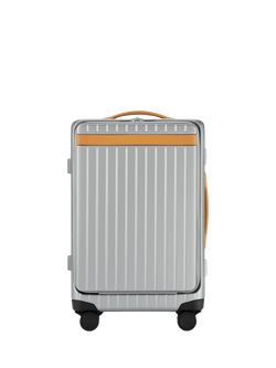 Carl Friedrik The Carry-On X 4-Wheel 56cm Cabin Case, 43L, Arctic Grey/Tan