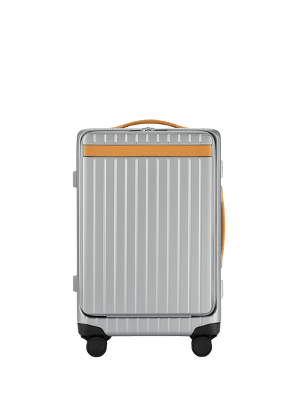 Carl Friedrik The Carry-On X 4-Wheel 56cm Cabin Case, 43L, Arctic Grey/Tan